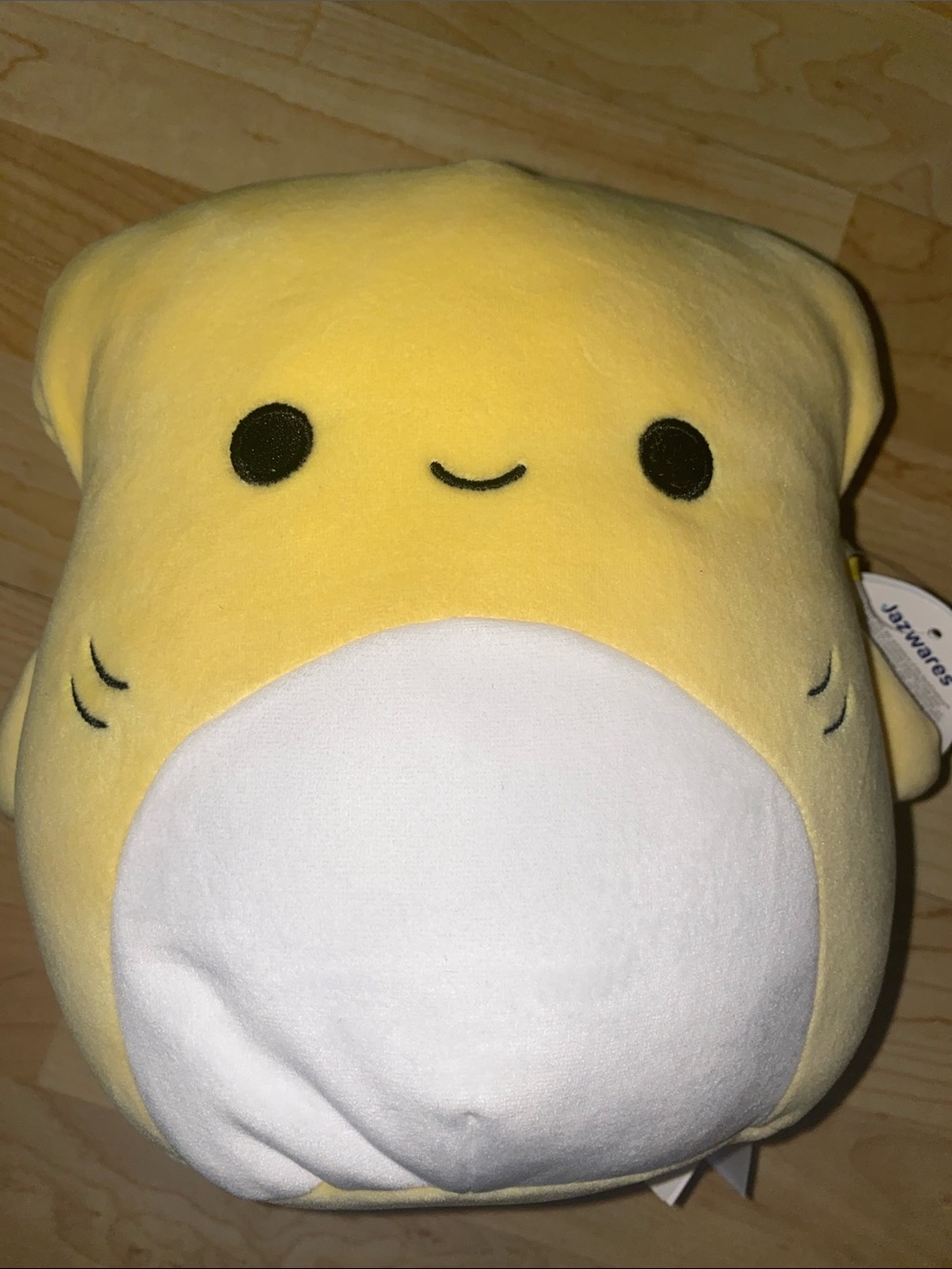 Squishmallows 9” Yellow Terrence Shark Plush with White Belly - Picture 5 of 6